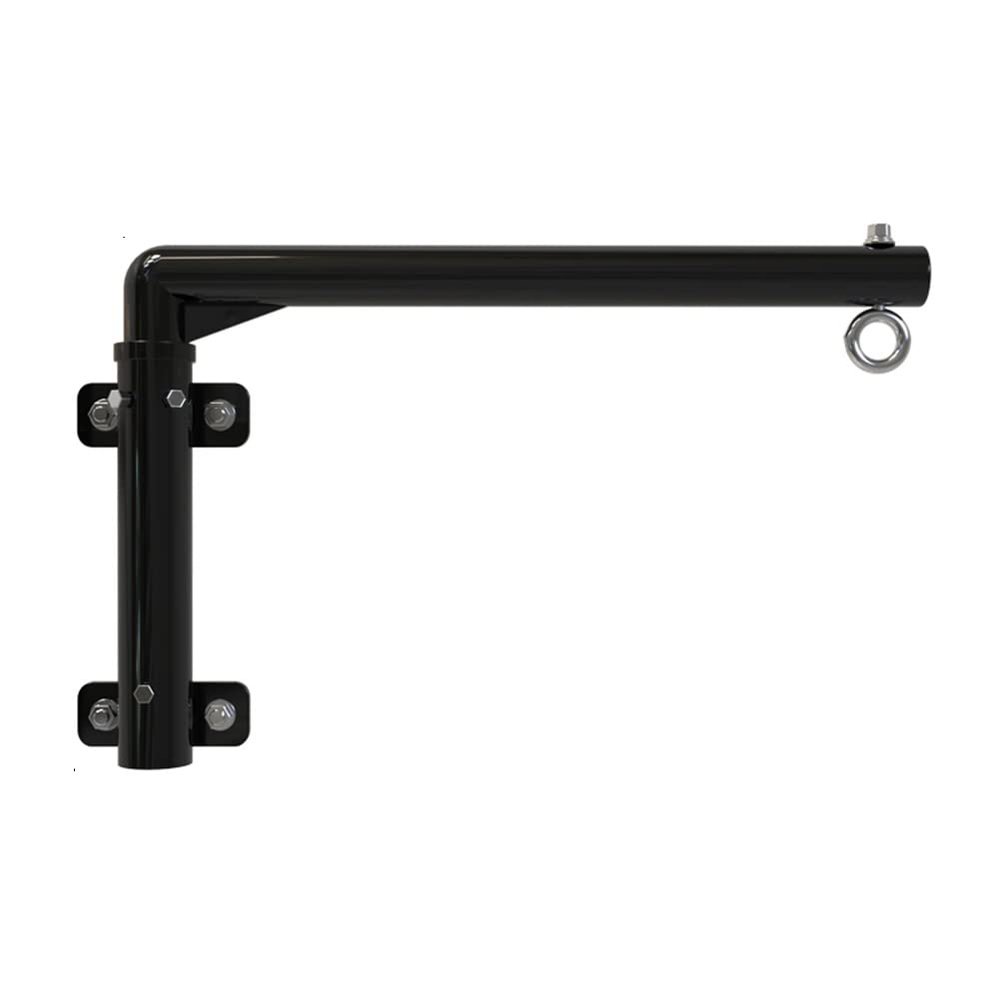 Heavy Punching Bag Wall Hanger, Rotatable Bracket - Load 400kg - Save Space, Wall Mount Boxing Sandbag Fixed Frame with Holder Rings (Color : Black, Size : 60x30cm)