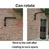 Heavy Punching Bag Wall Hanger, Rotatable Bracket - Load 400kg - Save Space, Wall Mount Boxing Sandbag Fixed Frame with Holder Rings (Color : Black, Size : 60x30cm) view 3