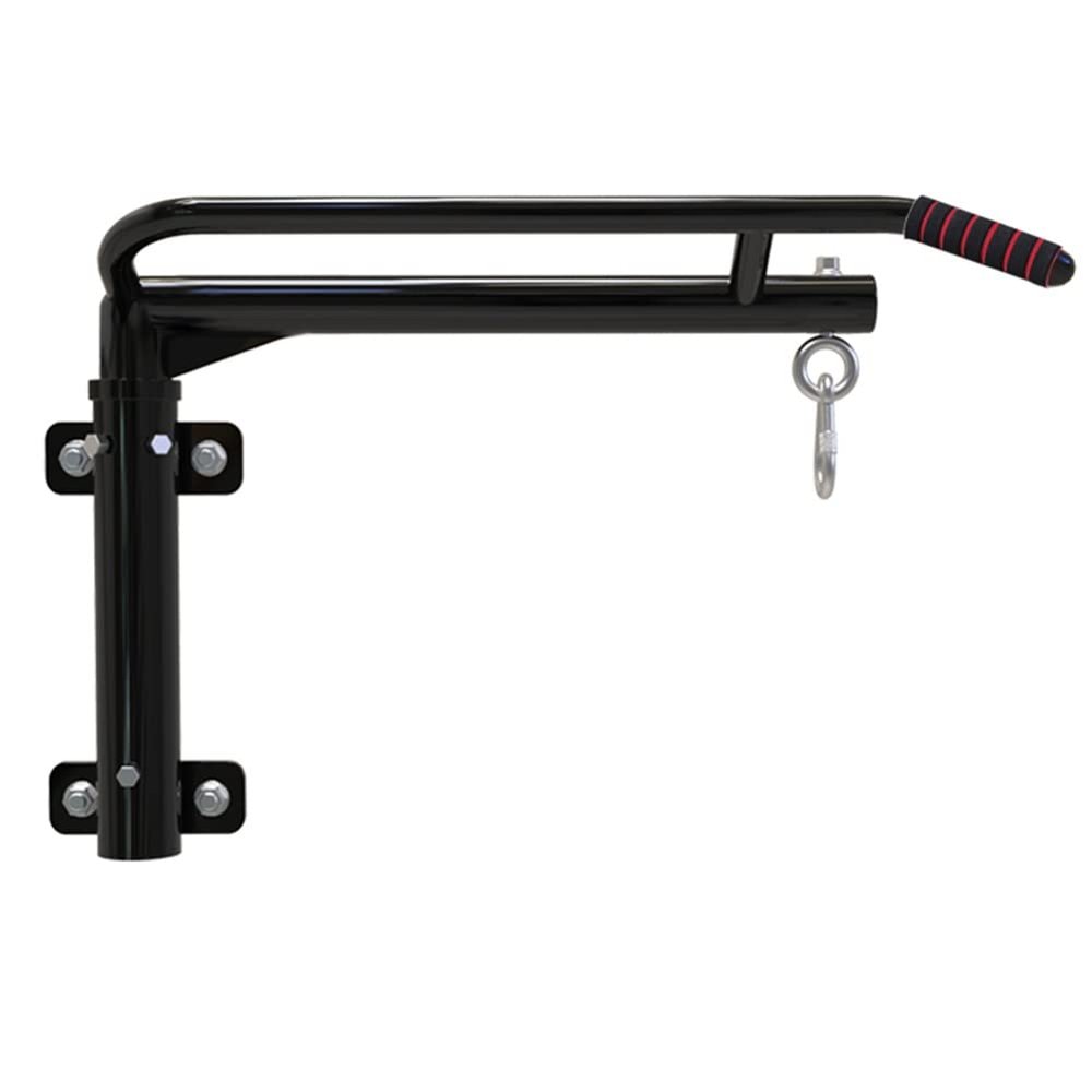 Heavy Punching Bag Wall Hanger, Rotatable Bracket - Load 400kg - Save Space, Wall Mount Boxing Sandbag Fixed Frame with Holder Rings (Color : Black, Size : 78x42cm)
