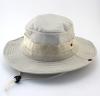 Breathable Wide Brim Bucket Hats Mens Summer Wide Brim Mesh Safari Boonie Hat Foldable Outdoor Cap Hiking Fishing Hat Beige view 2