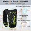 Azarxis Hydration Running Vest Backpack Pack 5L for Women and Men Jogging Trail Race Marathon Cycling Hiking (Black with 1.5L Water Bladder) view 3