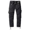 Maiyifu-GJ Men's Casual Outdoor Cargo Pants Relaxed Fit Solid Military Army Pants Multi Pocket Tactical Hiking Trousers (Black,29) view 1