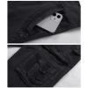 Maiyifu-GJ Men's Casual Outdoor Cargo Pants Relaxed Fit Solid Military Army Pants Multi Pocket Tactical Hiking Trousers (Black,29) view 3