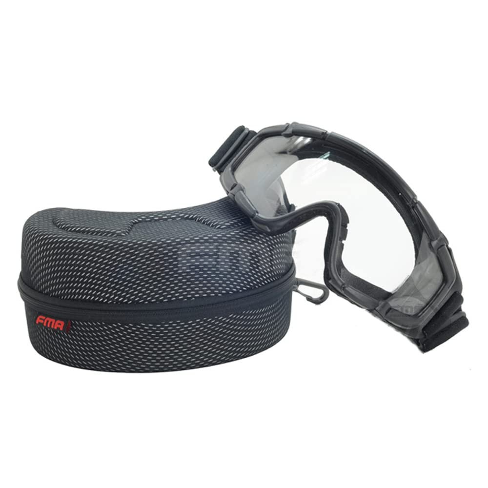 FMA Outdoor Goods OK Goggles Adjustable Goggles Helmet Style (Black)