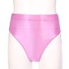 Linjinx Women's Glossy High Waist Yoga Shorts Gym Workout Rave Booty Dance Mini Hot Pants Bottoms Pink A XX-Large view 3