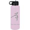 LaserGram Personalized Water Bottle, Gymnast Handstand, Stainless Steel Double Wall Vacuum Insulated with Flip Top Straw, Custom Engraved Gift (40oz / 1180ml Lavender) view 1