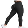 YEOREO Amplify Leggings for Women Seamless Scrunch Leggings Butt Lifting Gym High Waisted Athletic Leggings Black Marl view 1