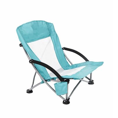 KKNH Folding Chair Portable Camping Chair Outdoor Folding Chair Mountaineering Camping Picnic Beach Chair with Cup Holder,Can Support 300 Pounds Outdoor Patio Lawn Picnic (Color : B)