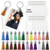 Henoyso 24 Sets Acrylic Photo Frame Keychain Picture Insert Blank Clear Picture Holder for DIY Craft Valentines Graduation Gift (2x3 Inch,Classic) view 1