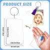 Henoyso 24 Sets Acrylic Photo Frame Keychain Picture Insert Blank Clear Picture Holder for DIY Craft Valentines Graduation Gift (2x3 Inch,Classic) view 2