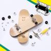 Zhehao 16 Pcs Standard Fingerboard Tool Set CNC Lathed Fingerboard Bearing Wheels Nut Driver Screwdriver for 34 mm Skateboard Trucks(Black and White) view 4