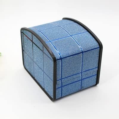 YQBUER Jewelry Travel Box Jewelry Box Single Slot Watch Box PlasticDisplay Case Portable Earrings Bracelets Rings Watche Jewelry Box Flexible Flip Chair Jewelry Organizer Storage Case (Color : Blue)