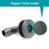 Marine Bilge Pump Hose 1-1/8 Inch Plumbing Kit, 6 FT Long, 90 degree Black Elbow Thru Hull Scupper Flapper Valve, Stainless Steel Clamps view 4