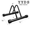 YYDS Bike StandAdjustable Bike Rack Garage, Indoor/Outdoor Bicycle Stand, Tire width adjustable 1to 4,Bike Stand Floor for Mountain and Road Bike view 4