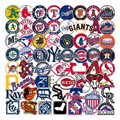 AcAliA 70 Pcs Sports Stickers,Baseball Stickers,Hydroflask Bottles Waterproof Vinyl Decals(70M)