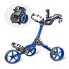 Caddytek CaddyLite Compact Golf Push Cart - Lightweight Aluminum 3-Wheel Foldable Golf Bag Cart with Quad-Fold System, EVA Wheels, Adjustable Handle, Brake, Mesh Net, Umbrella & Drink Holder view 1