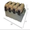 Ammo Crate (4-Can) Brown, 1 Pack - 30 Caliber (AC4C) view 2