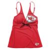 FOCO Kansas City Chiefs NFL Womens Summertime Solid Tankini Bikini Top - L view 3