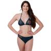 FOCO Chicago Bears NFL Womens Solid Logo Bikini Top - S view 4