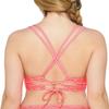 Hula Honey Swimwear Top Small Junior Rib Illusion Cross-Back Pink S view 2