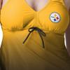 FOCO Pittsburgh Steelers NFL Womens Gametime Gradient Tankini Bikini Top - XXL view 2