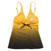 FOCO Pittsburgh Steelers NFL Womens Gametime Gradient Tankini Bikini Top - XXL view 3