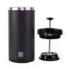 BruTrek by Planetary Design Steel Toe 3.0 Travel Coffee Press - Brew 20 fl.oz On The Go - No Spill Lid, Double Wall Vacuum Insulated Stays Hot for Hours, French Press Coffee (Obsidian Black) view 2