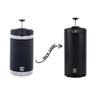 BruTrek by Planetary Design Steel Toe 3.0 Travel Coffee Press - Brew 20 fl.oz On The Go - No Spill Lid, Double Wall Vacuum Insulated Stays Hot for Hours, French Press Coffee (Obsidian Black) view 3