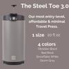 BruTrek by Planetary Design Steel Toe 3.0 Travel Coffee Press - Brew 20 fl.oz On The Go - No Spill Lid, Double Wall Vacuum Insulated Stays Hot for Hours, French Press Coffee (Obsidian Black) view 4