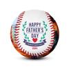 MAKEABALL Father's Day Custom Photo Baseball | Personalized Baseball with Your Pictures | #1 Dad, Worlds Best Dad, Husband, Grandpa (Happy Father's Day - Emblem Design) view 2