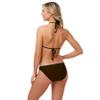FOCO Cleveland Browns NFL Womens Solid Logo Bikini Top view 2