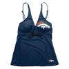 FOCO Denver Broncos NFL Womens Summertime Solid Tankini Bikini Top - L view 3