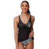 FOCO Las Vegas Raiders NFL Womens Summertime Solid Tankini Bikini Top - L view 1