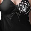 FOCO Las Vegas Raiders NFL Womens Summertime Solid Tankini Bikini Top - L view 3