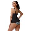 FOCO Las Vegas Raiders NFL Womens Summertime Solid Tankini Bikini Top - L view 4
