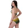 FOCO Green Bay Packers NFL Womens Gradient Big Logo Bikini Top - L view 2