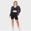 32 Degrees Cool Women's Ultra-Stretch Bike Short | Light Support | Lounging | Yoga | 4-Way Stretch, Black, X-Large view 3
