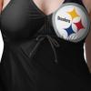 FOCO Pittsburgh Steelers NFL Womens Summertime Solid Tankini Bikini Top - XXL view 3