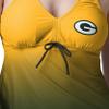 FOCO Women's NFL Team Logo Ladies Bathing Swim Wear Suit, Gametime Gradient-Tankini Top, Small view 2