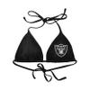 FOCO Las Vegas Raiders NFL Womens Solid Logo Bikini Top - XXL view 3