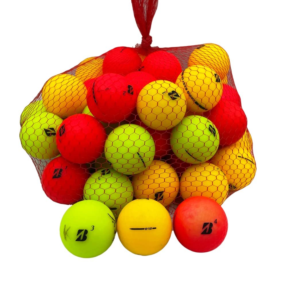 Golf Ball Planet E12 Used Golf Balls 4A/Near Mint (50 Pack, Matte Color Mix)