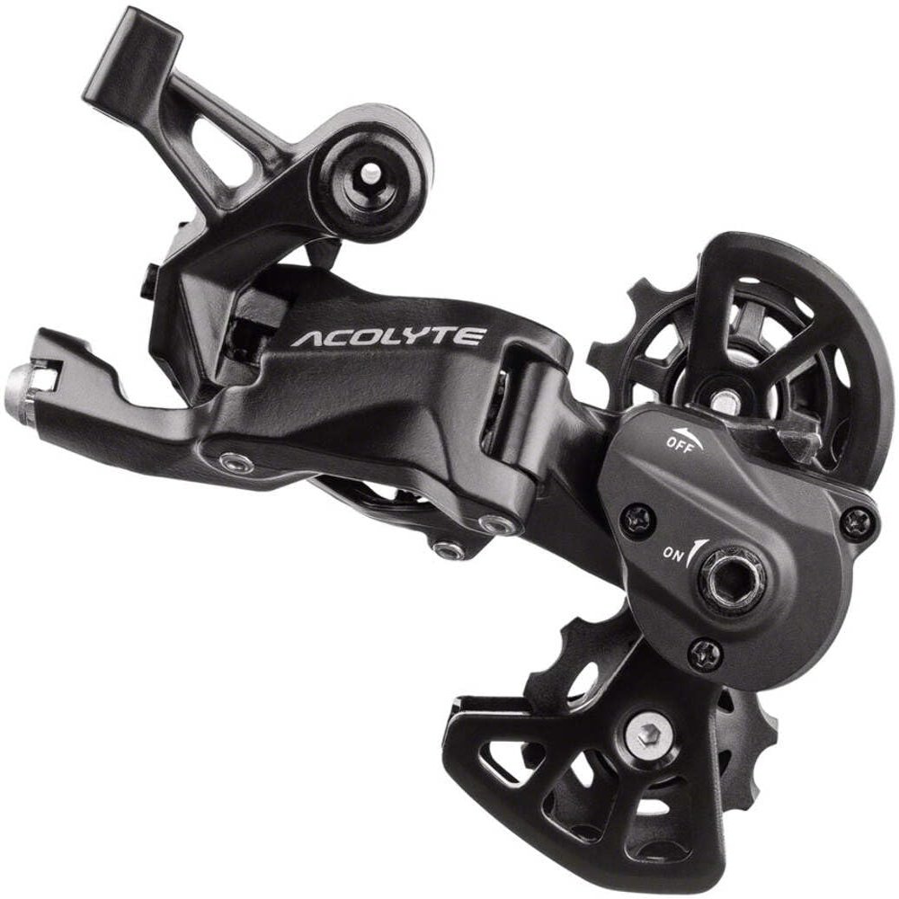 microSHIFT | Acolyte Rear Derailleur | 8 Speed | Short Cage | Black | with Spring Lock