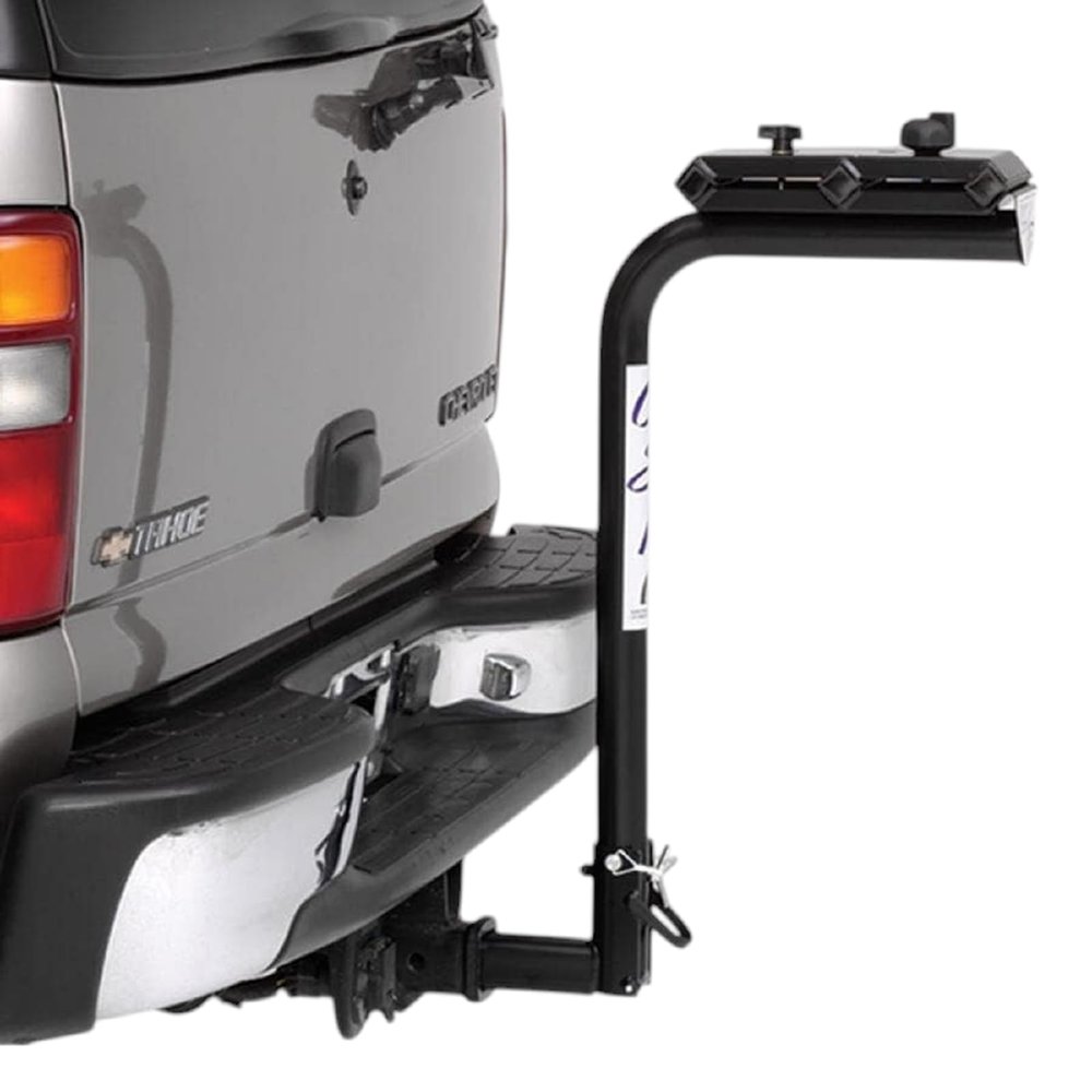 Surco ABRF125 3-Bike Fold Down Rack with Integrated Lock for 1-1/4" Receiver Hitches; Black Finish