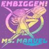 Marvel Ms Gradient Girls Short Sleeve Tee Shirt, Purple Berry, Small view 2