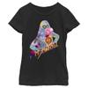 Marvel Ms Figure Girls Short Sleeve Tee Shirt, Black, X-Small view 1