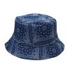 Women Summer Paisley Bucket Hat Reversible Cotton Fisherman Cap Beach Hat Trendy Print Travel Sun Hats for Teen Girls view 1