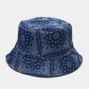 Women Summer Paisley Bucket Hat Reversible Cotton Fisherman Cap Beach Hat Trendy Print Travel Sun Hats for Teen Girls view 2