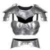 Nautical-Mart Medieval Mina Armour Set Larp Armor Cosplay Costume - Cuirass, Pauldron, Gorget,Tasset (Complete Armor Set, Silver) view 1