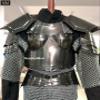Nautical-Mart Medieval Mina Armour Set Larp Armor Cosplay Costume - Cuirass, Pauldron, Gorget,Tasset (Complete Armor Set, Black) view 4
