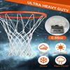 XXXYYY White Basketball Net Outdoor Heavy Duty, 2022 Newest Professional On-Court Quality [6.88Ounce], Fits Outdoor Standard Size Hoop, All Weather Anti Whip-12 Loops view 4